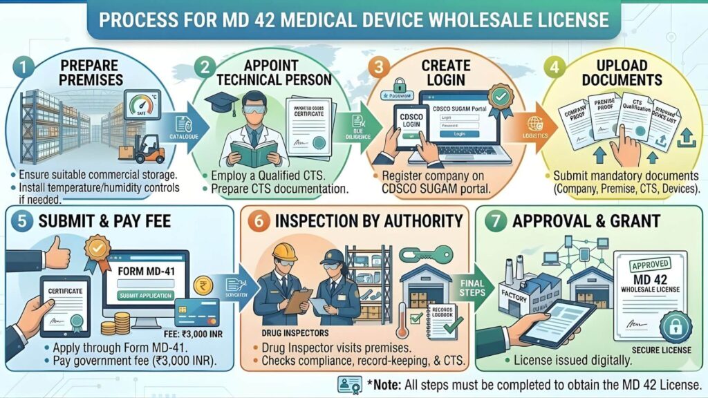 Process for MD 42 License 
