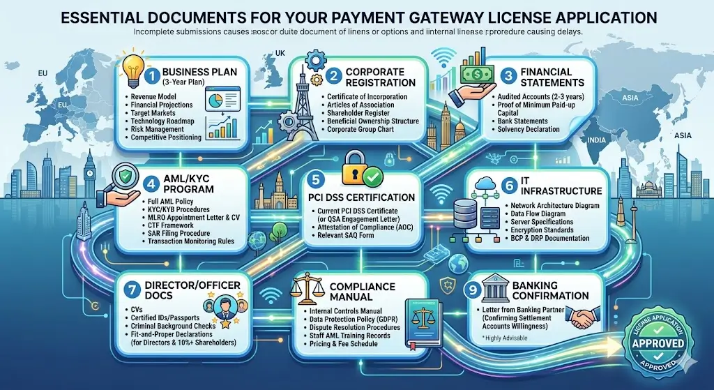 Required documents of Payment Gateway License