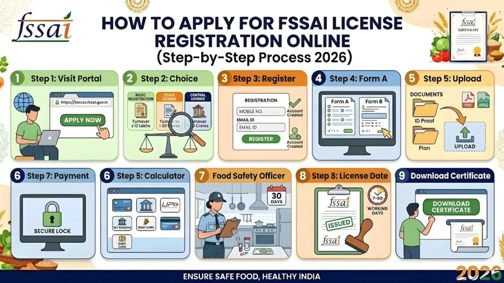 how to apply for FSSAI License Registration