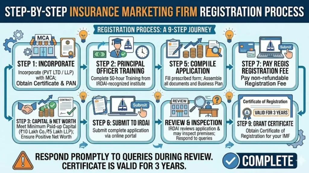 process of insurance marketing firm registration