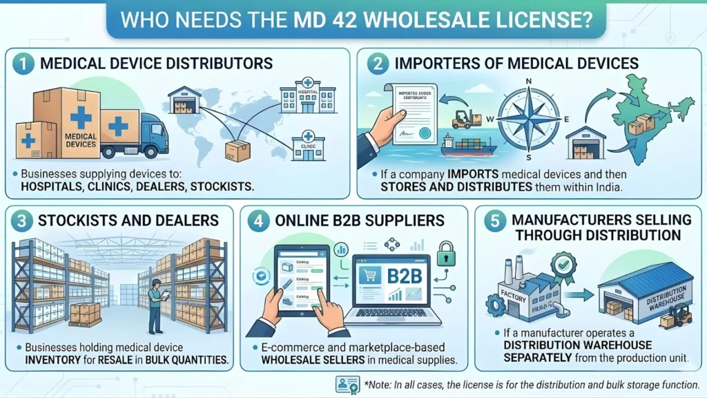 who needs MD 42 Wholesale license