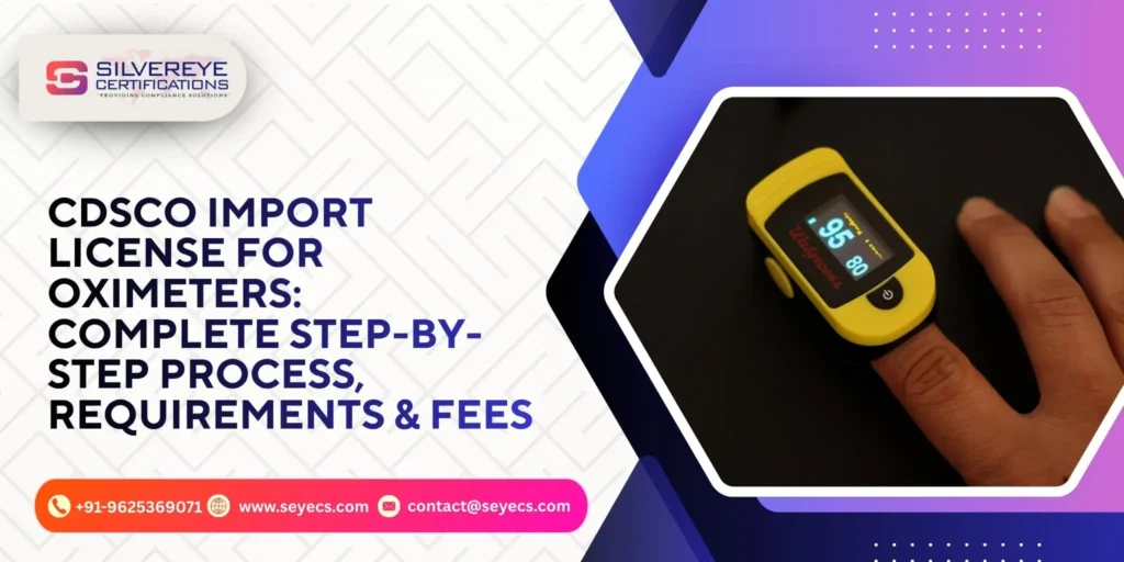 cdsco import license for oximeters