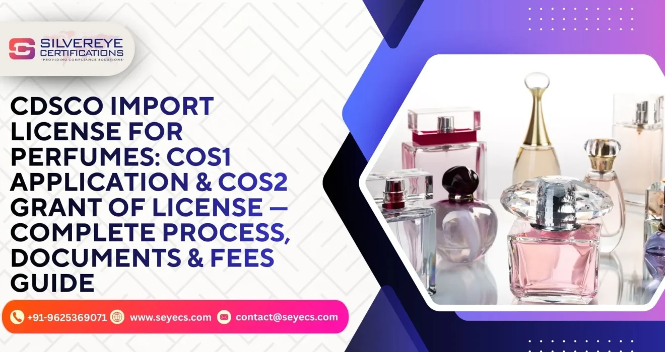 cdsco import license for perfumes