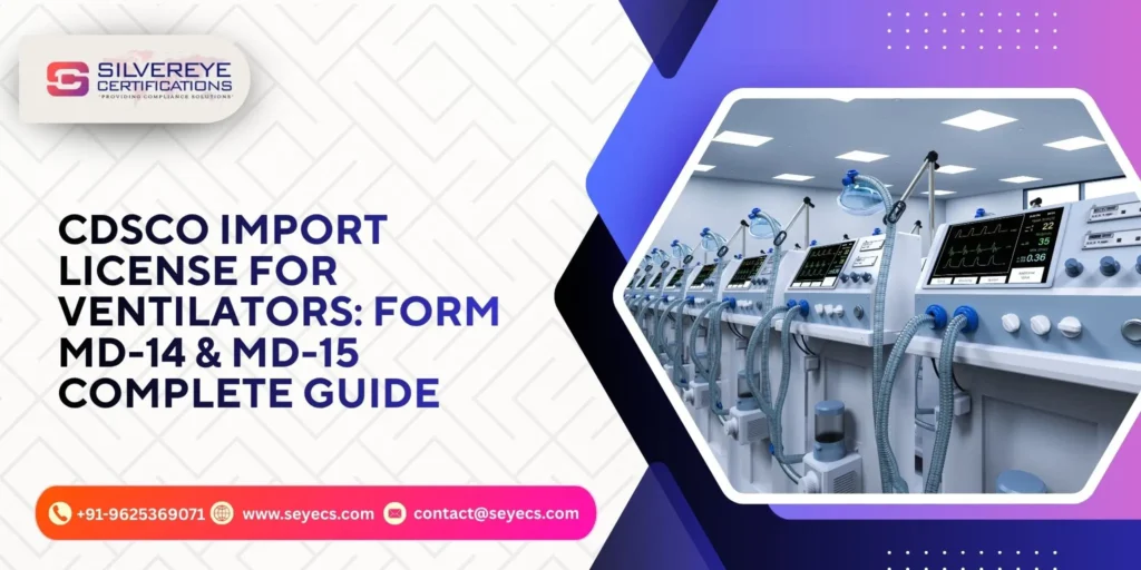 cdsco import license for ventilators