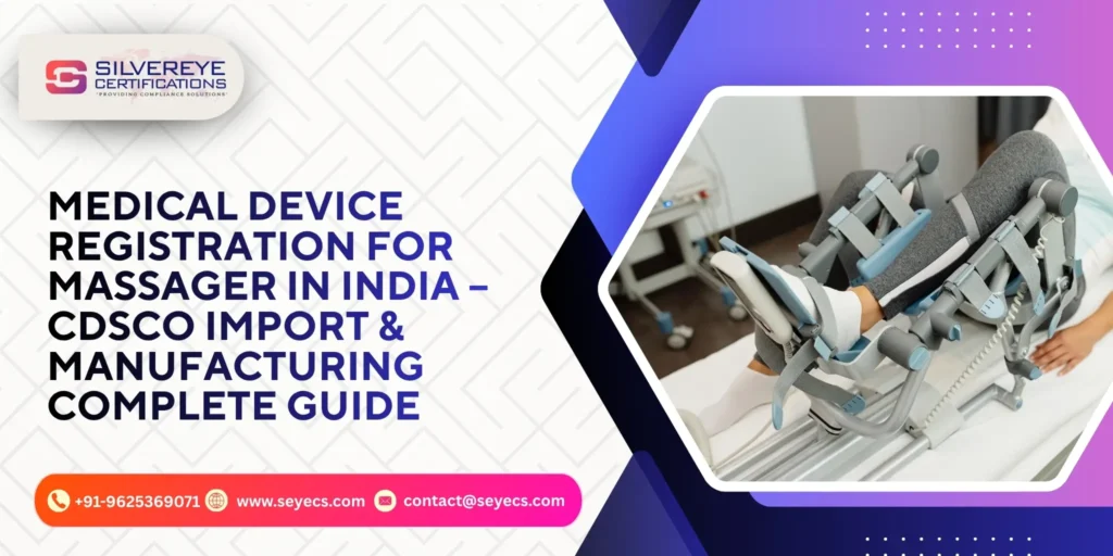 medical device registration for massager in india