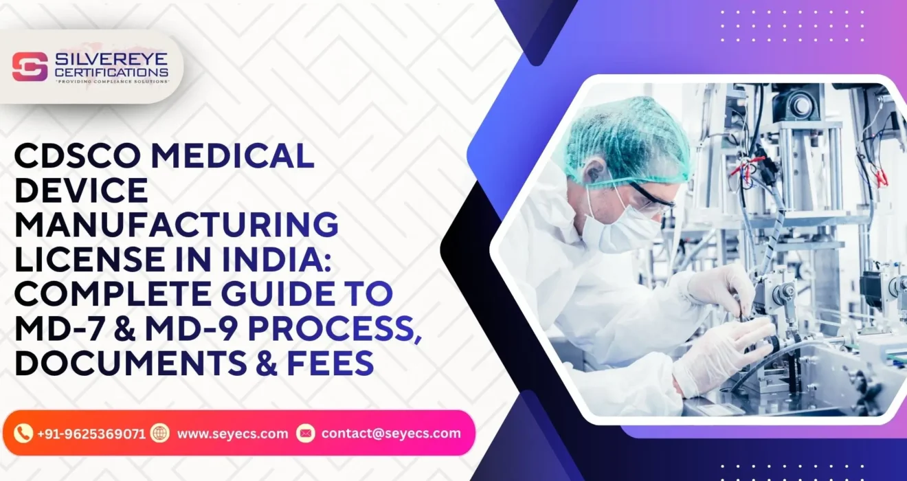 CDSCO Medical Device Manufacturing License