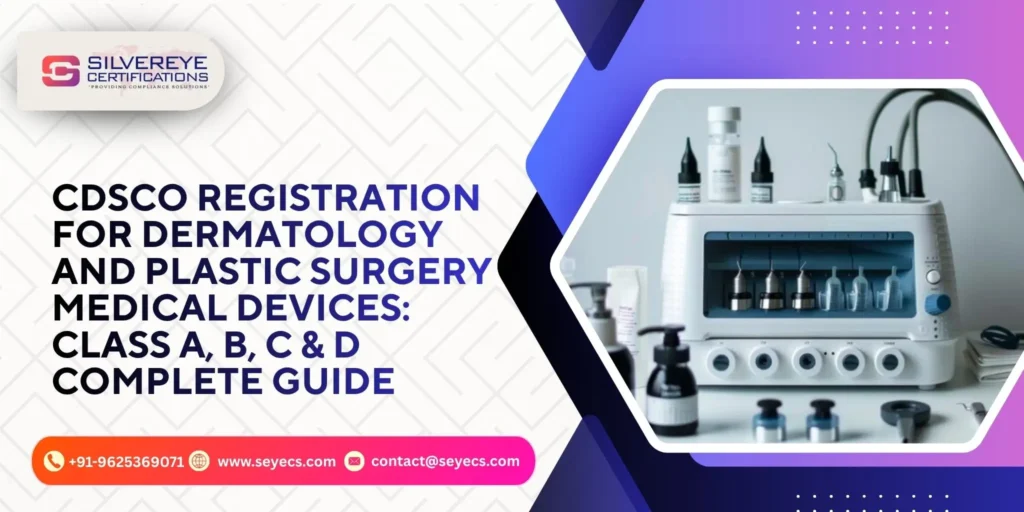 CDSCO License for Dermatology and plastic surgery