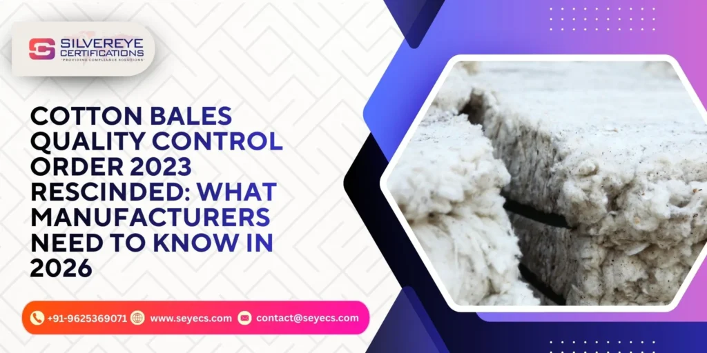 Cotton Bales Quality Control Order 2023 Rescinded