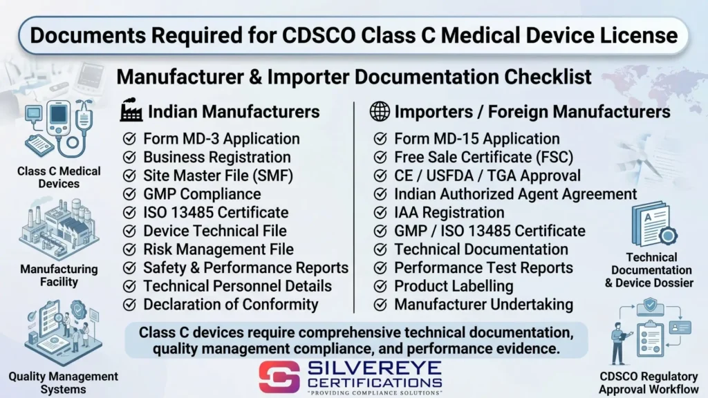 Document for CDSCO Class C Medical Devices