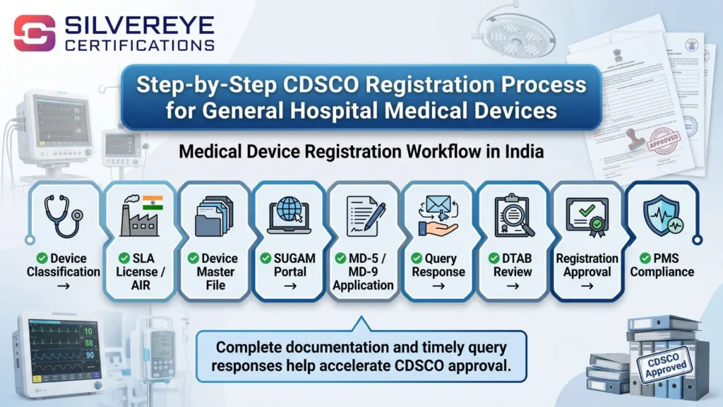 Process For CDSCO Registration for General Hospital Medical Devices