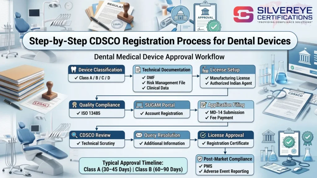 Process for CDSCO Dental Devices