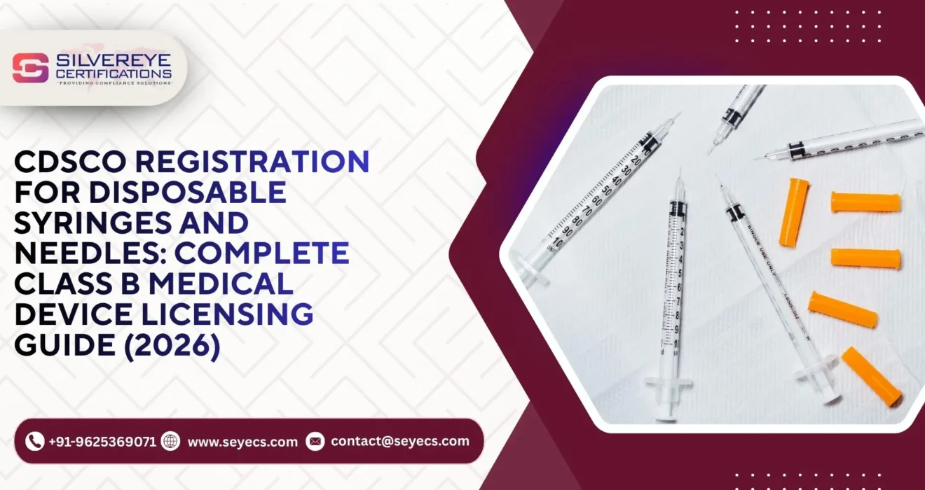 CDSCO Registration For Disposable syringes and needles