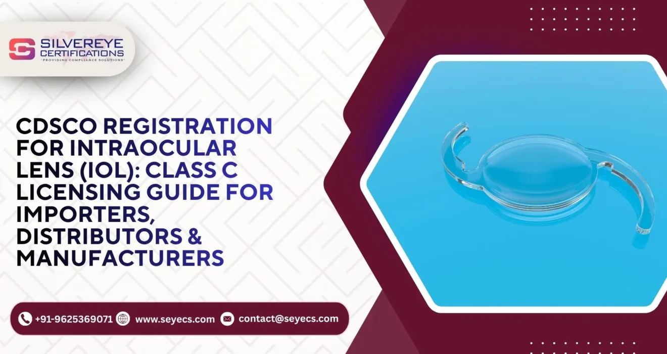 CDSCO Registration For intraocular lens