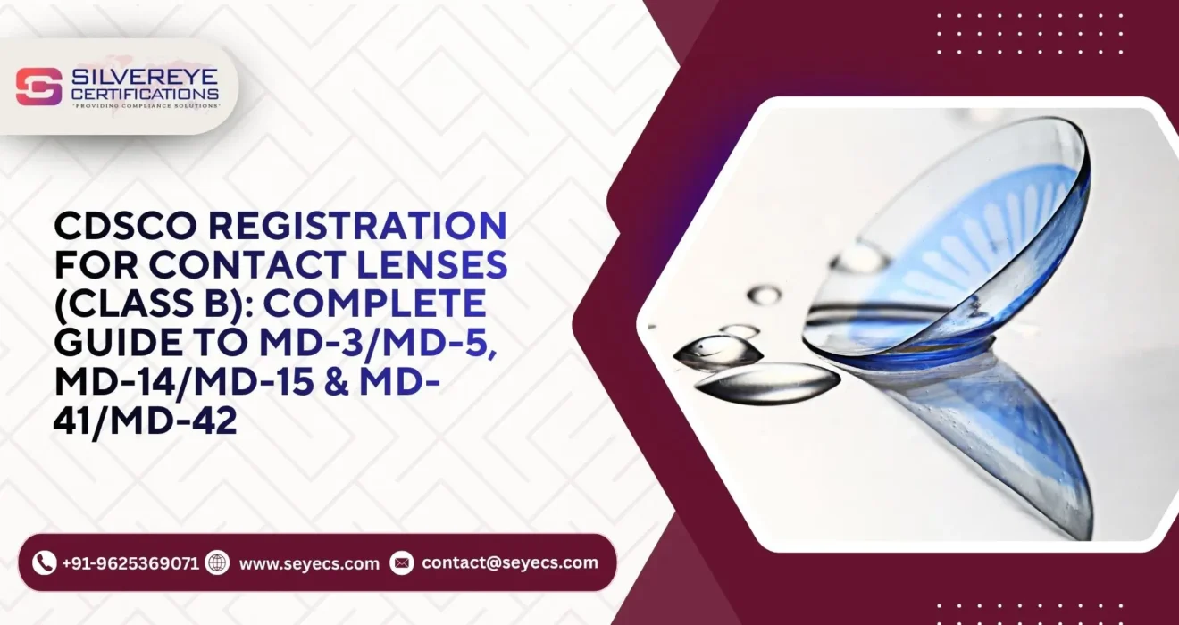 Cdsco registration for contact lenses