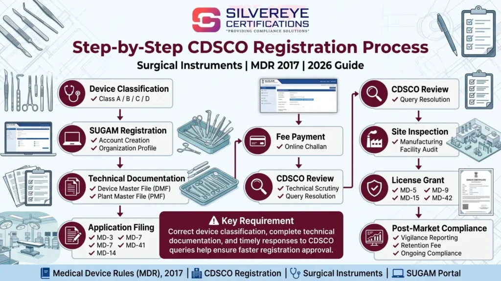 Process For surgical instrument registration