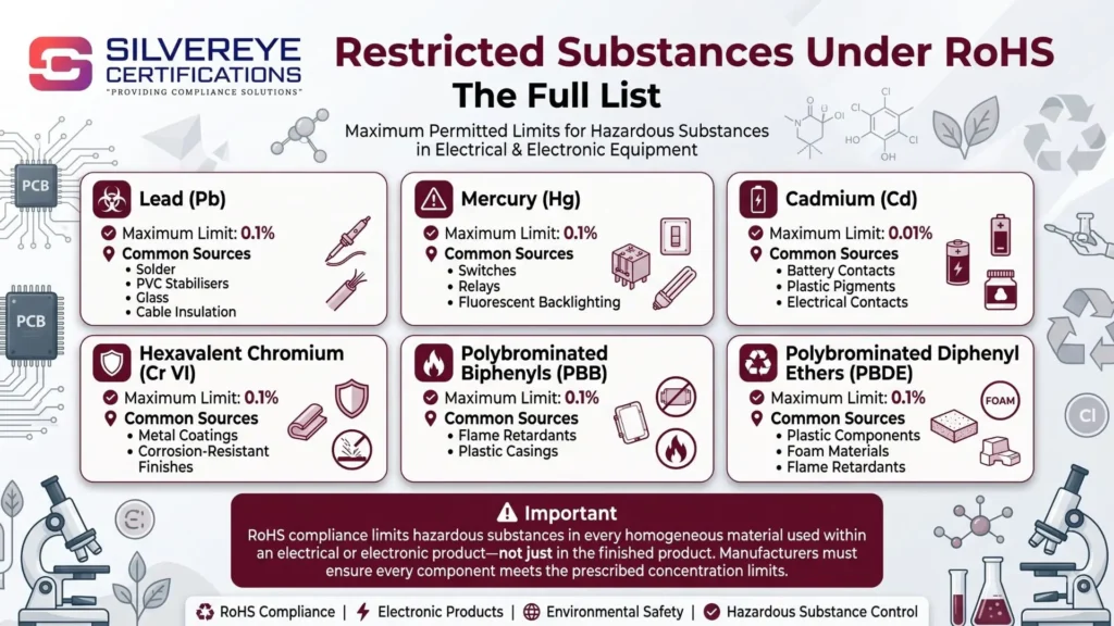 Restricted substances under RoHS