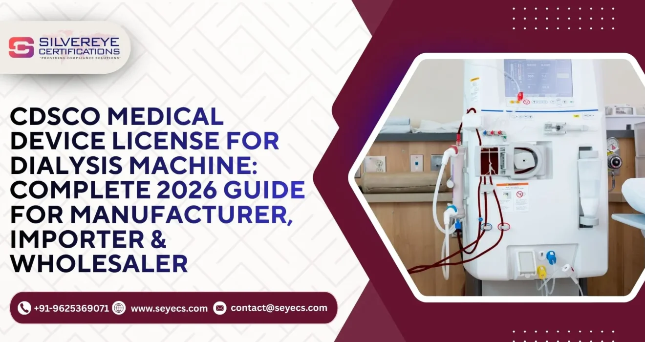 CDSCO Medical Device License For Dialysis Machine