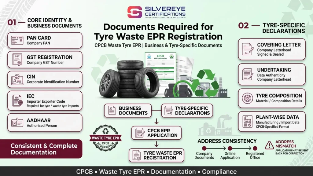 EPR Registration for Tyre Waste: Complete CPCB Guide (2026) 5 Documents Required For Tyre Waste