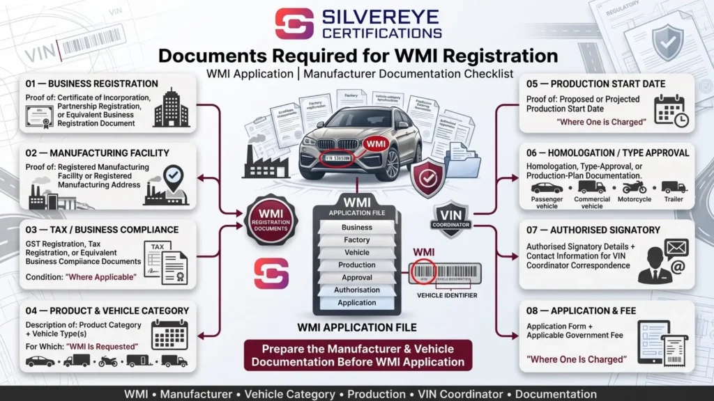 Documents Required for WMI Registration