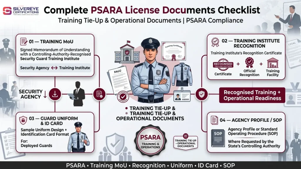 PSARA License Documents For Training Tie-up