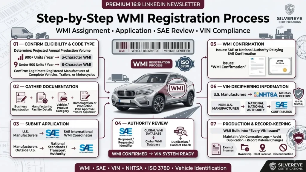 WMI Registration: The Complete Guide for Vehicle Manufacturers (2026) 5 Process For WMI Registration
