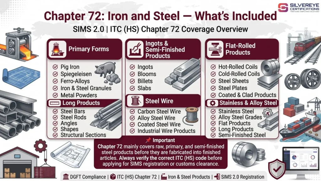 SIMS Registration Chapter 72 Iron and Steel
