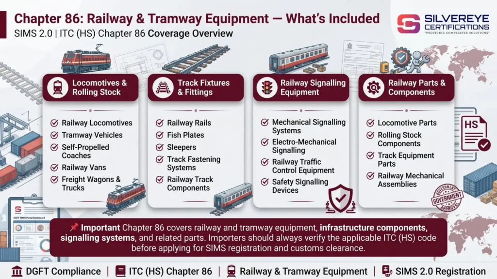 SIMS Registration Chapter 86 Railway and tramway equipment