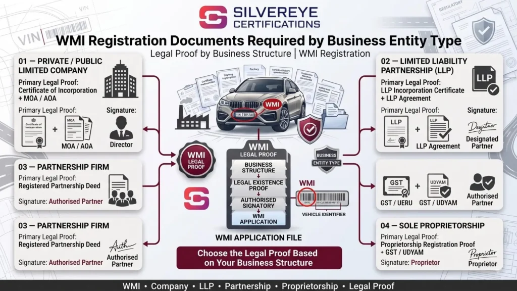WMI Registration Documents: Complete Checklist and Requirements Guide (2026) 5 WMI Registration documents required by Business Entity type
