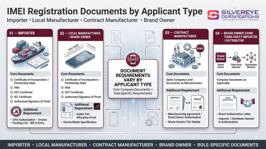 IMEI Registration Documents by Applicant Type
