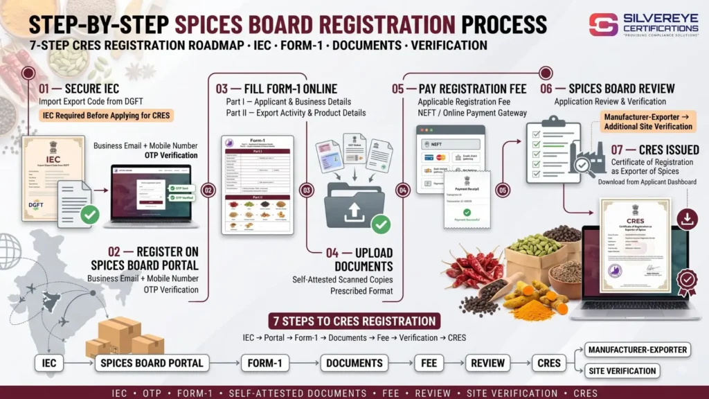 Process For Spices Board Registration