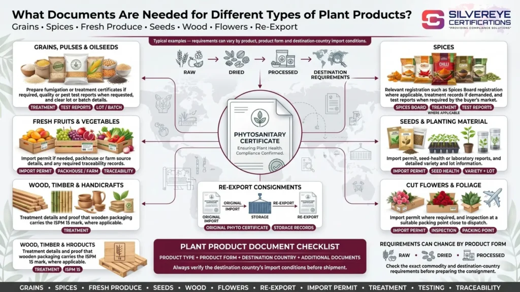 Documents Needed For Different Types of Plant Products
