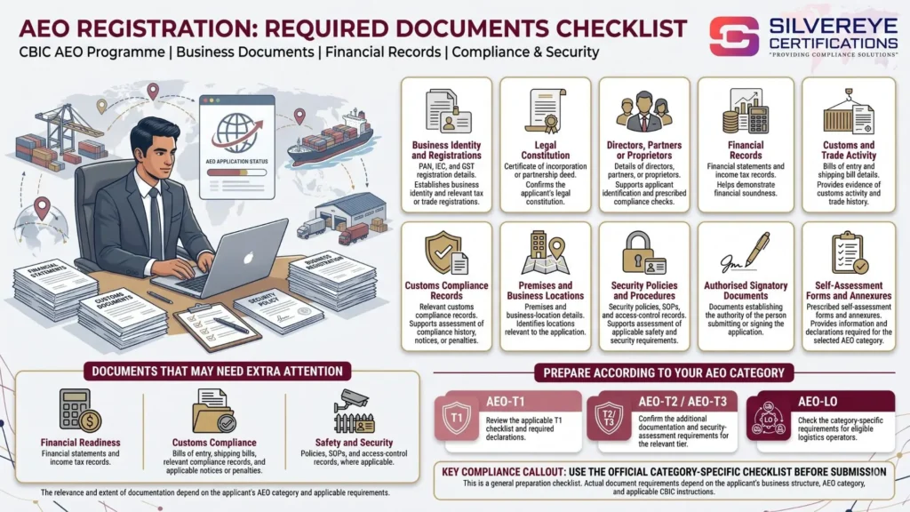 Documents Required For AEO Registration