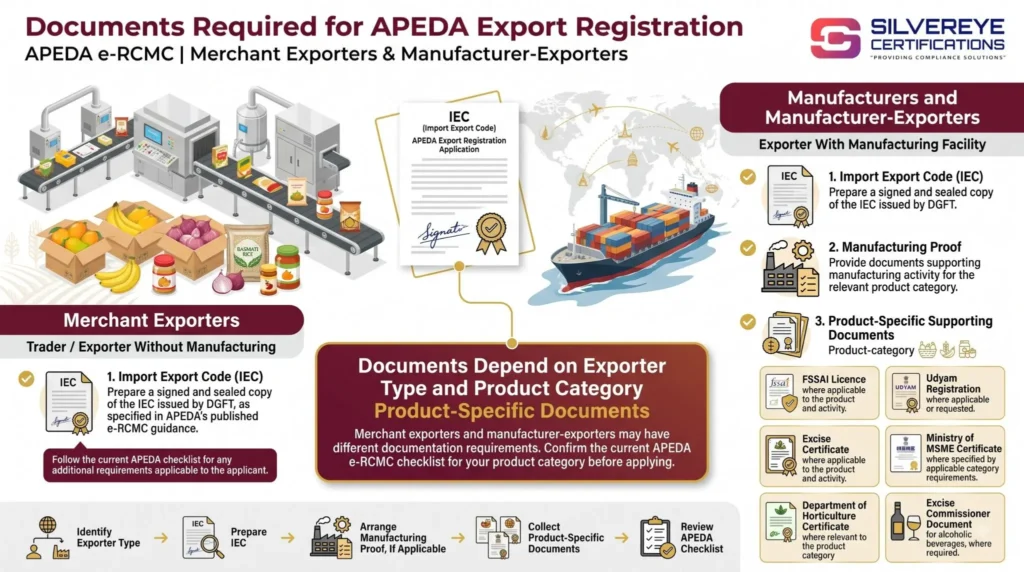 Documents Required For APEDA Export Registration