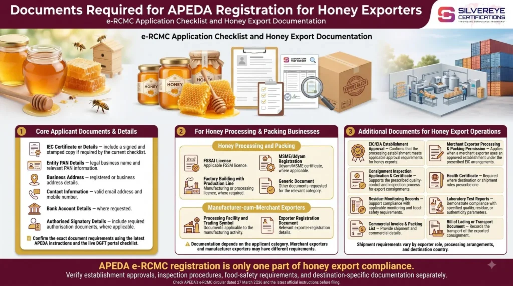 Documents Required For APEDA Registration For Honey Exporters
