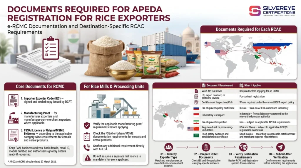 Documents Required For APEDA Registration For Rice Exporters