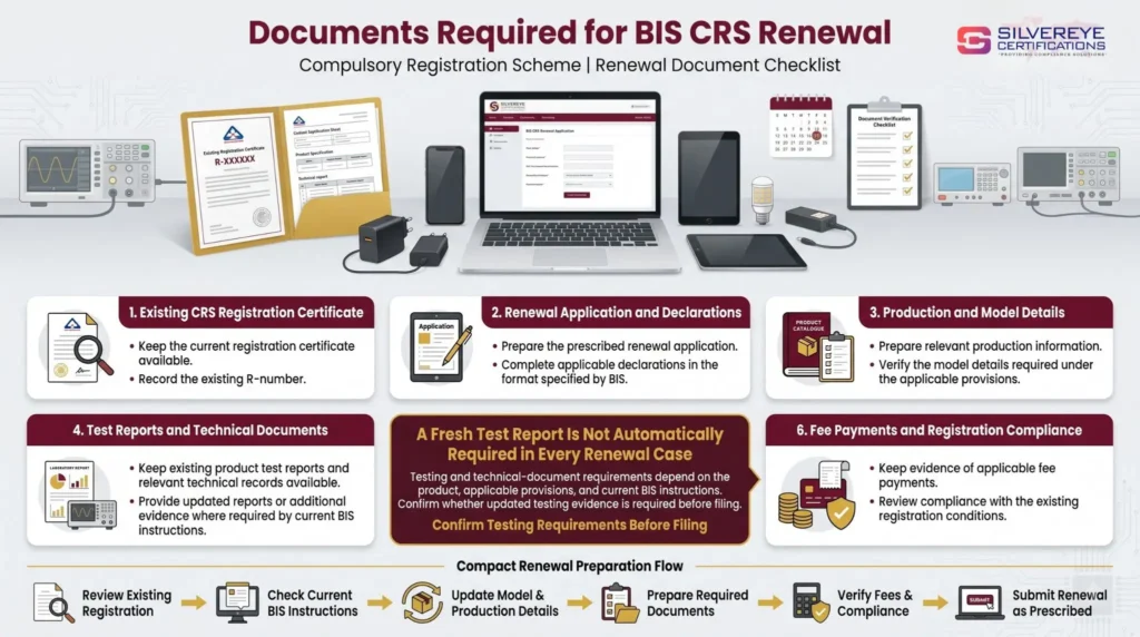 Documents Required For BIS CRS Registration Renewal