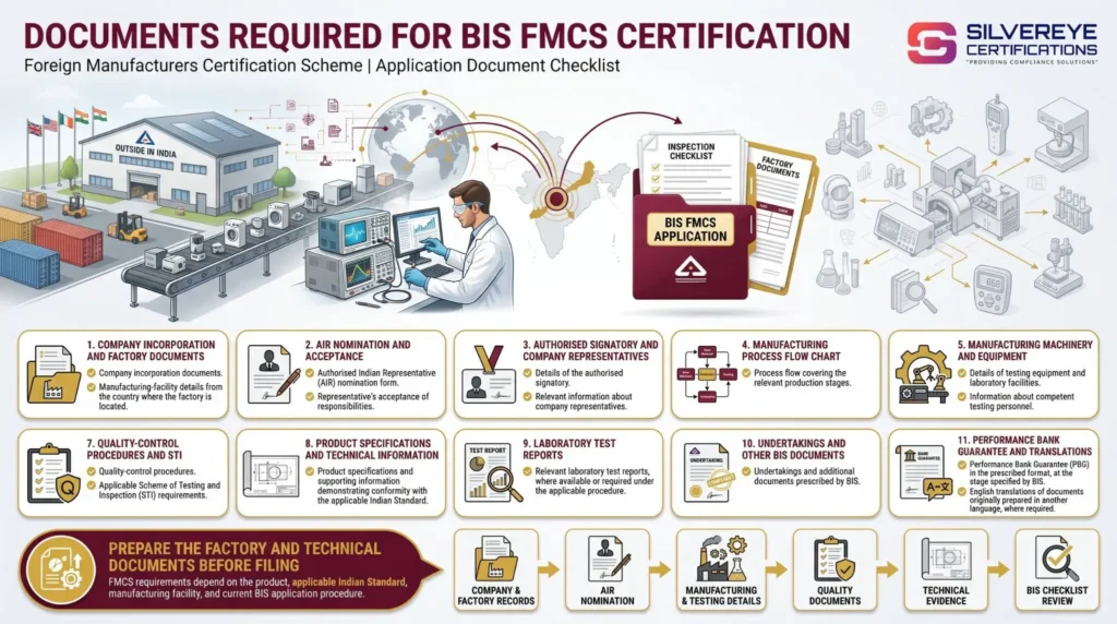 Documents Required For BIS FMCS Certification