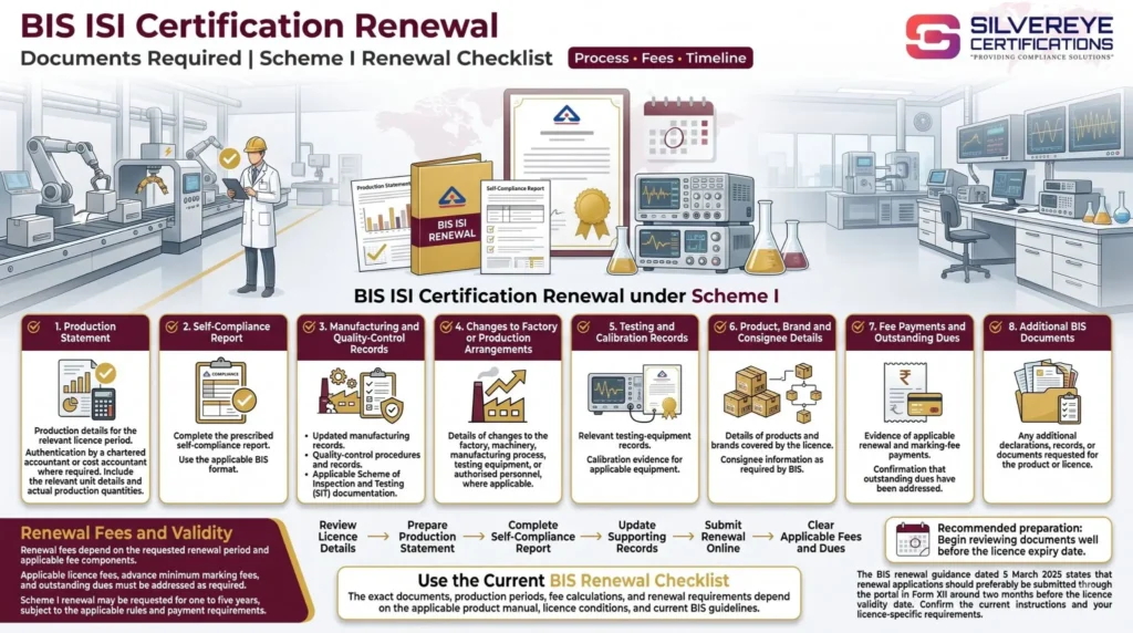 Documents Required For BIS ISI Certification Renewal