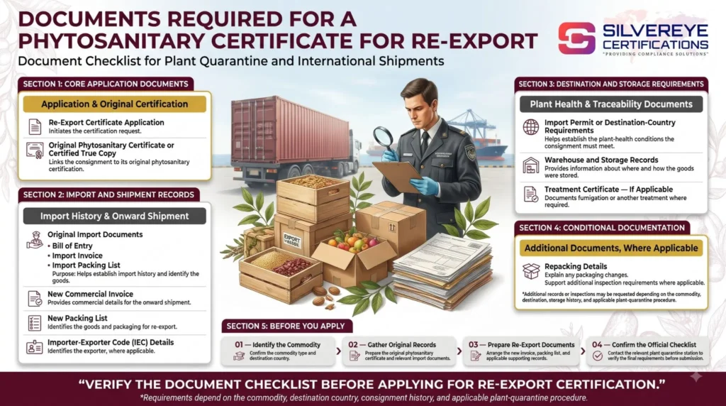 Documents Required For Phytosanitary Certificate for re-export