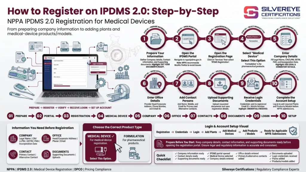 NPPA IPDMS 2.0 Registration for Medical Device Companies: 2026 Step-by-Step Guide 5 Process for IPDMS 2.0 Registration