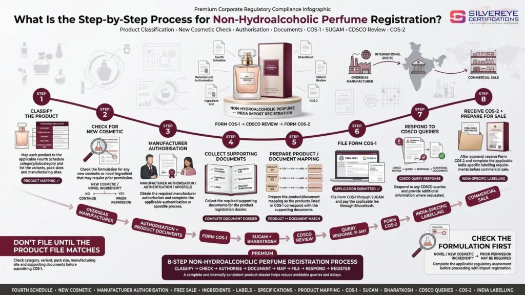 Process for non-hydroalcoholic perfume