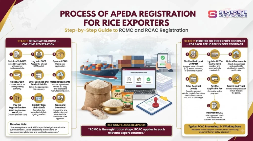Process of APEDA Registration for Rice Exporters