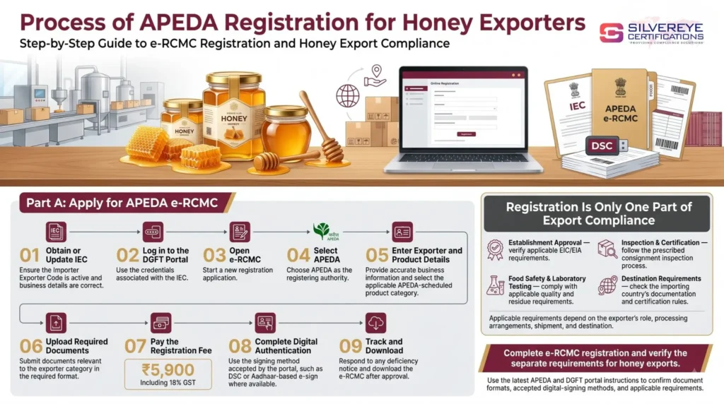 Process of APEDA Registration for honey exporters